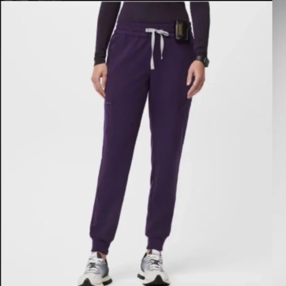 Figs XSP Purple Jam High Waist Uman Relaxed Joggers